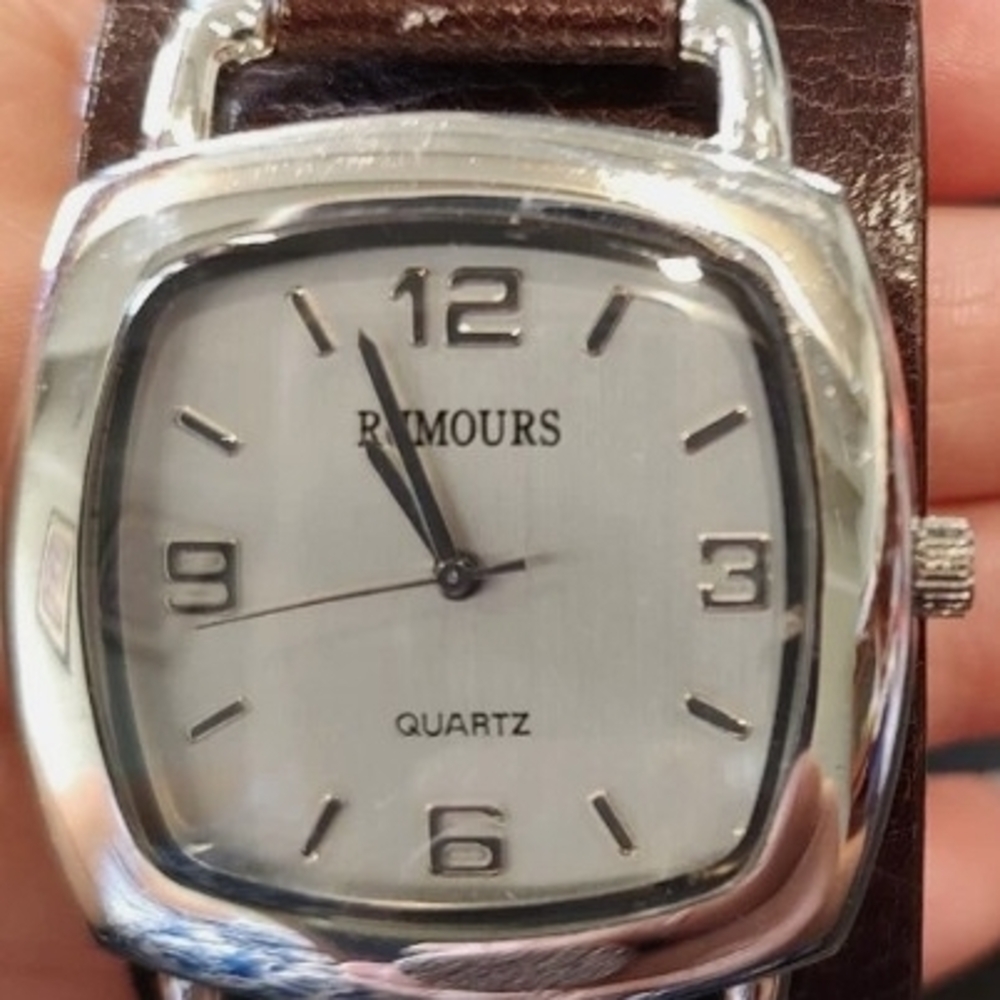 Remours Silver and Brown Women's Watch